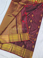 Load image into Gallery viewer, Antique Charms x Semi Soft Silk Saree - Maroon
