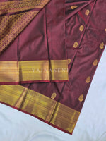 Load image into Gallery viewer, Antique Charms x Semi Soft Silk Saree - Maroon
