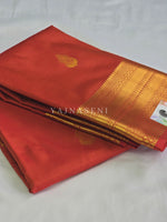 Load image into Gallery viewer, Antique Charms x Semi Soft Silk Saree - Dark Terracotta
