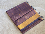 Load image into Gallery viewer, Handloom Kanchipuram Silk Cotton Saree : Aubergine
