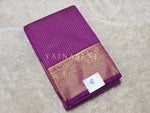 Load image into Gallery viewer, Vaira oosi x Checkered Saree - Purple

