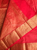 Load image into Gallery viewer, Vaira oosi x Checkered Saree - Red
