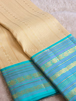 Load image into Gallery viewer, PEARL TIDE - Pure Kanjivaram Silk Saree with Gold Zari
