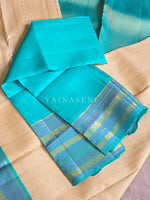 Load image into Gallery viewer, PEARL TIDE - Pure Kanjivaram Silk Saree with Gold Zari
