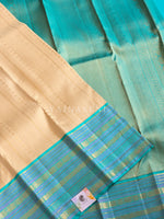 Load image into Gallery viewer, PEARL TIDE - Pure Kanjivaram Silk Saree with Gold Zari
