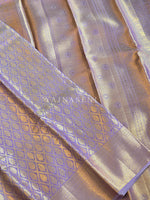 Load image into Gallery viewer, LAVENDER ROYALTY - Pure Kanjivaram Silk Saree with Gold Zari
