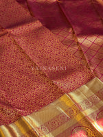 Load image into Gallery viewer, CRIMSON SYMPHONY - Pure Kanjivaram Silk Saree with Gold Zari
