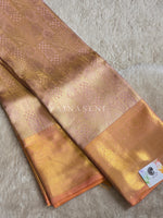 Load image into Gallery viewer, NECTAR GLOW - Pure Kanjivaram Silk Saree with Gold Zari
