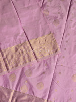 Load image into Gallery viewer, Semi Soft Silk Light Gold Zari Saree - Lilac
