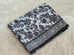 Load image into Gallery viewer, Cotton Saree x Printed Design : Black x White
