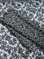 Load image into Gallery viewer, Cotton Saree x Printed Design : Black x White
