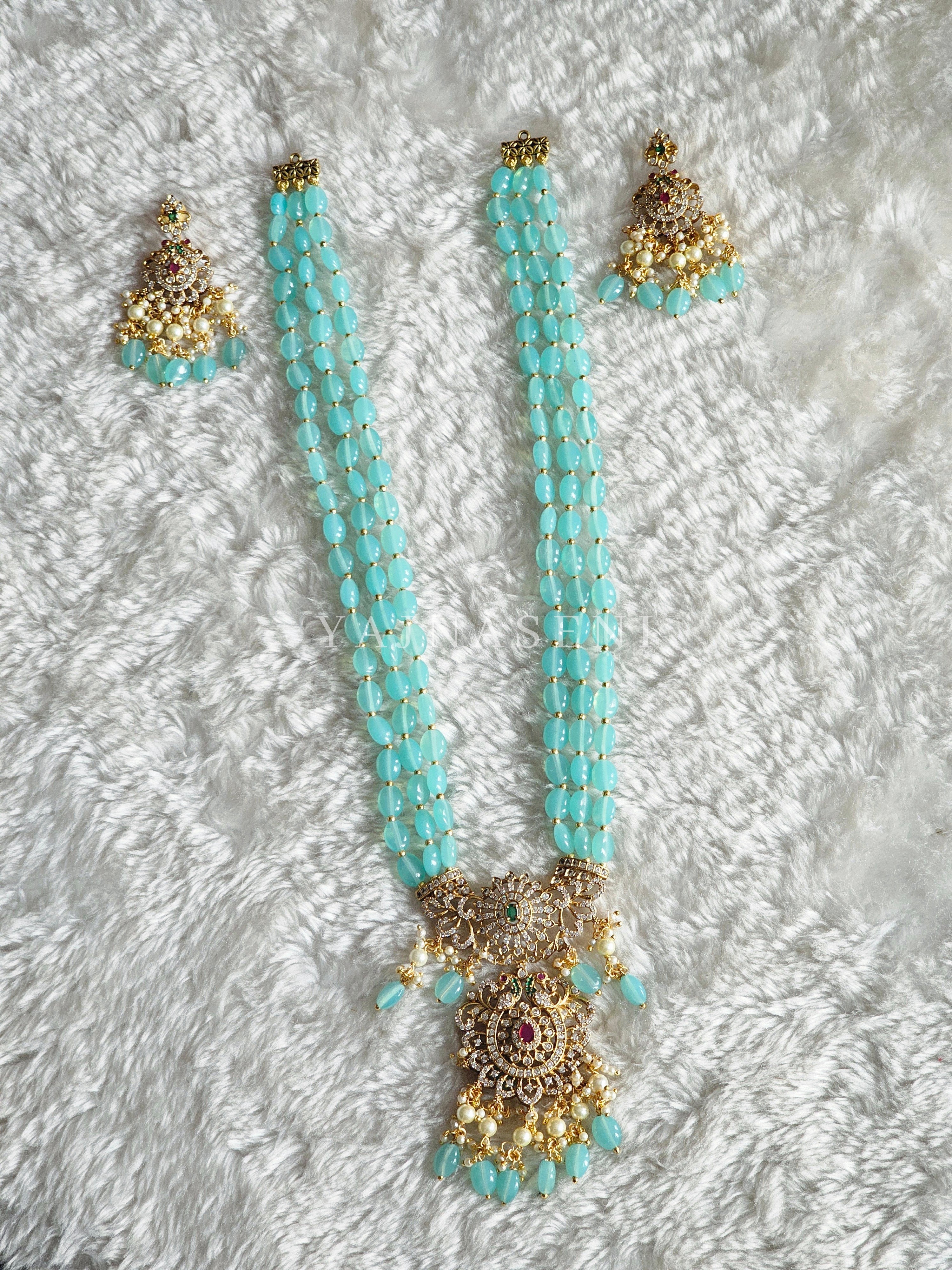 ABARNA necklace (aqua)