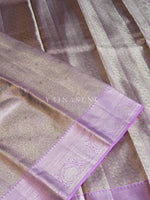 Load image into Gallery viewer, DUSKY ORCHID - Pure Kanjivaram Silk Saree with Light Gold Zari
