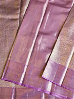 Load image into Gallery viewer, DUSKY ORCHID - Pure Kanjivaram Silk Saree with Light Gold Zari
