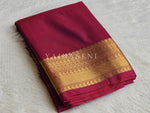 Load image into Gallery viewer, Soft Silk x Gold Zari Saree - Mulberry
