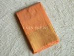 Load image into Gallery viewer, Vaira oosi x Checkered Saree - Pastel Orange
