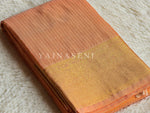 Load image into Gallery viewer, Vaira oosi x Checkered Saree - Pastel Orange
