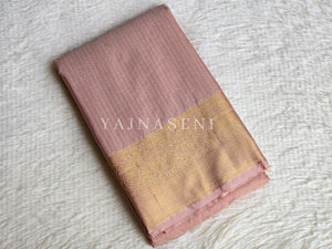 Vaira oosi x Checkered Saree - Blush