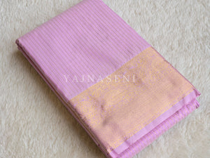 Vaira oosi x Checkered Saree - Lilac