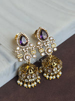 Load image into Gallery viewer, TRIKAYA earrings (Amethyst)
