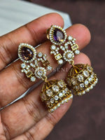 Load image into Gallery viewer, TRIKAYA earrings (Amethyst)
