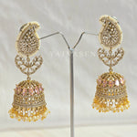 Load image into Gallery viewer, TARINI Jhumkas : Rose Quartz
