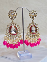 Load image into Gallery viewer, ASHVI earrings (Hot Pink)
