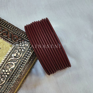 Matte Bangles - Maroon