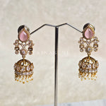 Load image into Gallery viewer, TRIKAYA earrings (Rose Quartz)
