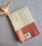 Load image into Gallery viewer, French Rose - Pure Kanjivaram Silk Saree with Gold Zari
