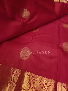 Imperial - Pure Kanjivaram Silk Saree with Copper Zari