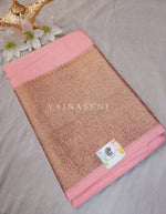 Load image into Gallery viewer, Linen Silk Saree - Pastel Pink
