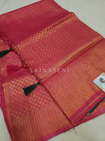 Load image into Gallery viewer, Banarasi Brocade Soft Silk Saree - Coral x Green
