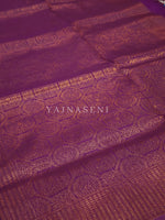 Load image into Gallery viewer, Banarasi Brocade Soft Silk Saree - Purple x Turquoise
