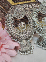 Load image into Gallery viewer, Silver Statement Jhumka

