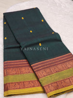 Load image into Gallery viewer, Kanchipuram Pure Cotton x Copper zari saree - Sacramento

