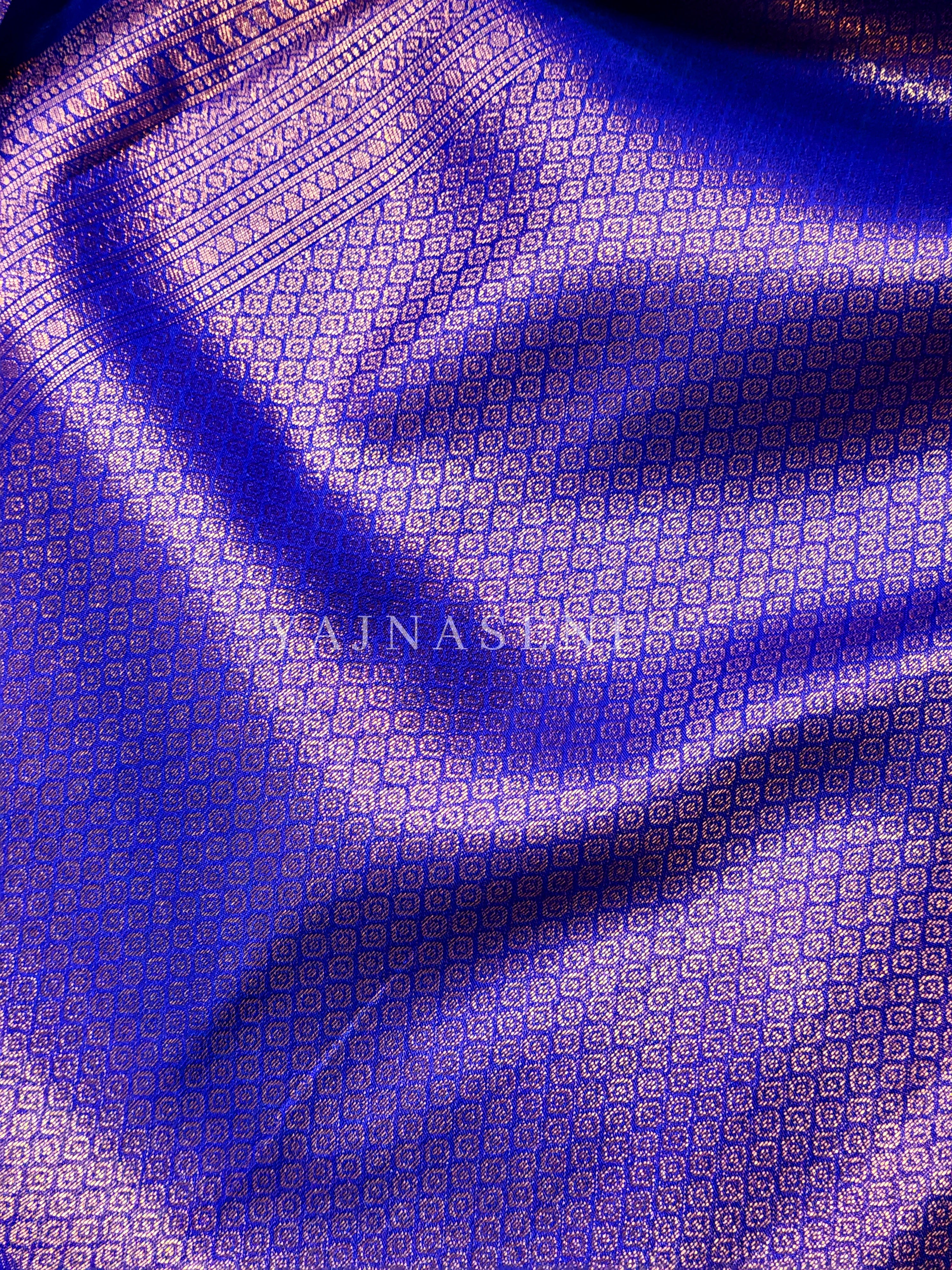 Kubera Pattu Saree - Royal Blue