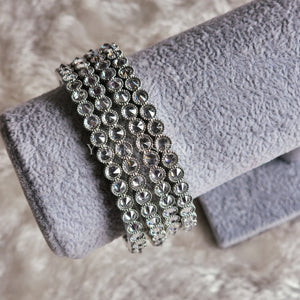 MEHA - set of 4 bangles (silver)