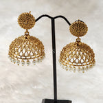 Load image into Gallery viewer, MEHA jhumkas (gold)
