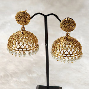 MEHA jhumkas (gold)