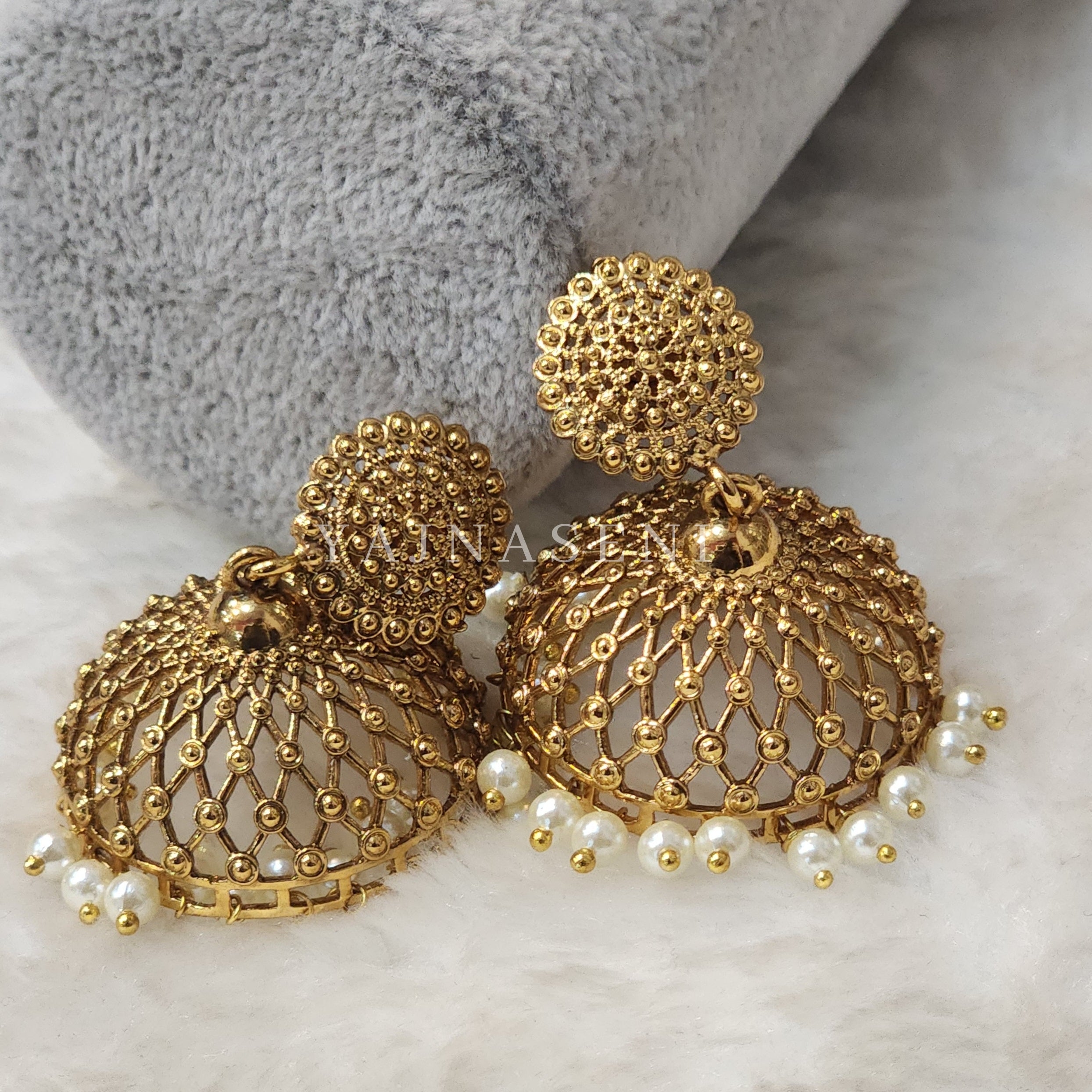 MEHA jhumkas (gold)