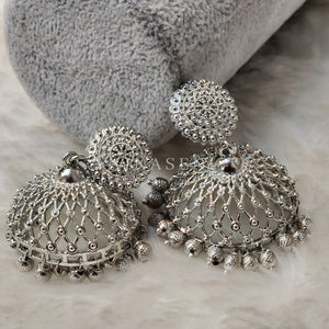 MEHA jhumkas (silver)
