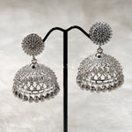 Load image into Gallery viewer, MEHA jhumkas (silver)

