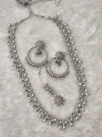 Load image into Gallery viewer, ZOYA necklace set - Silver x White
