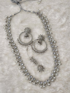 ZOYA necklace set - Silver x White