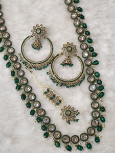 ZOYA necklace set - Dark Green