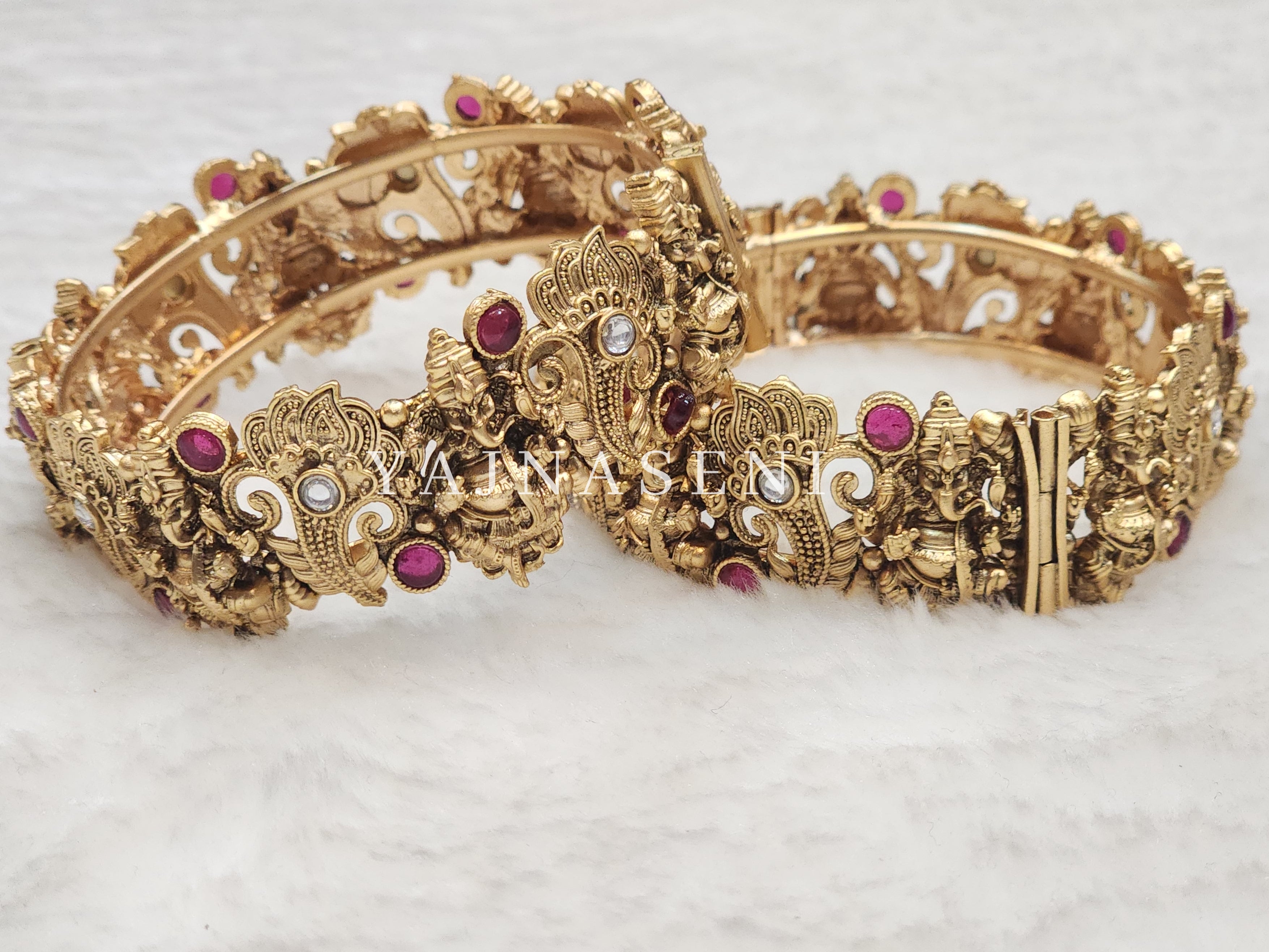 GANESHA - pair of kada, screw type