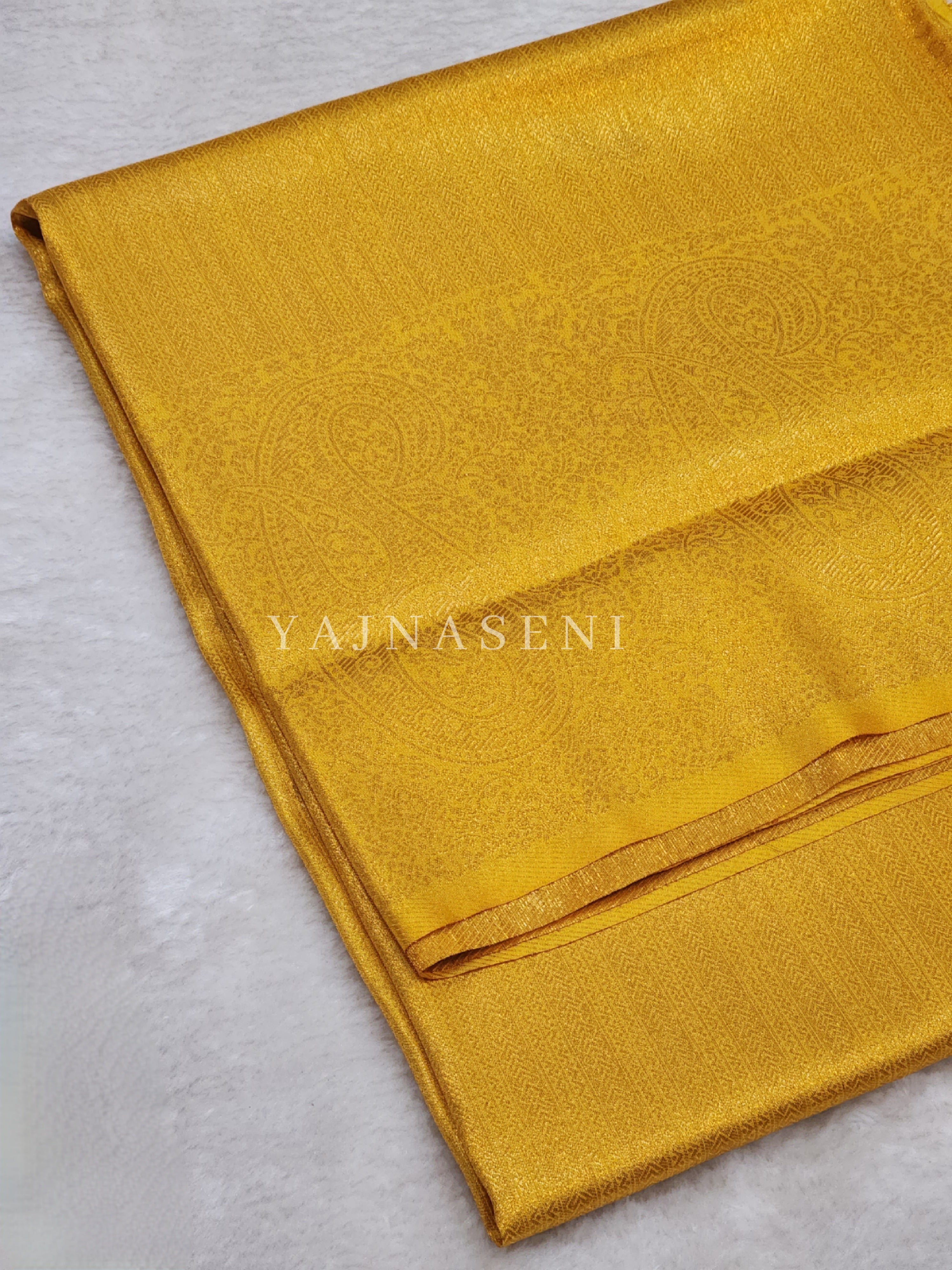 Kubera Pattu Saree x Copper Gold Zari - Mango