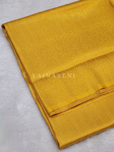 Kubera Pattu Saree x Copper Gold Zari - Mango