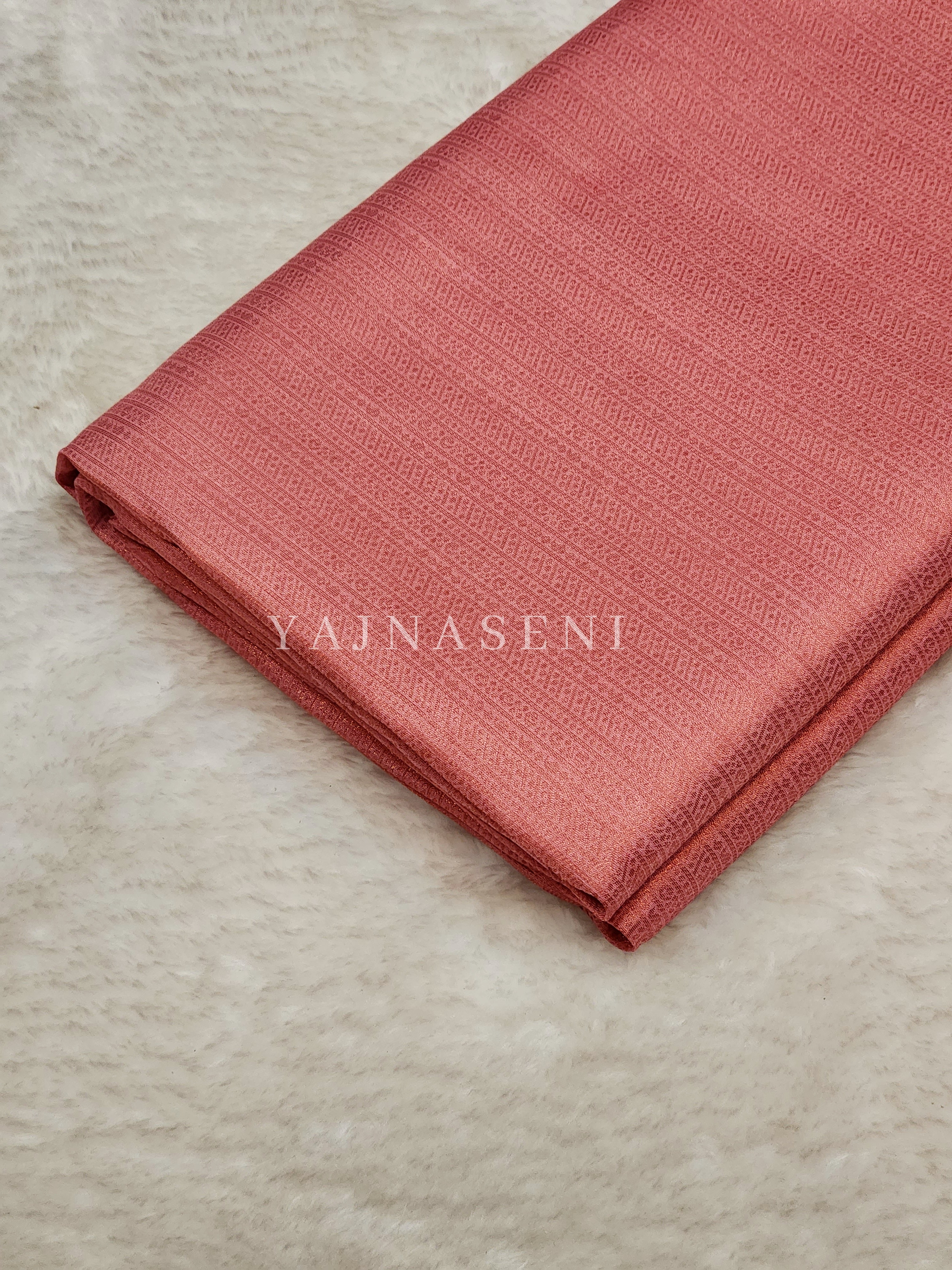 Kubera Pattu Saree - Coral Pink